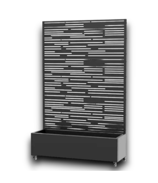 Bud's Warehouse 56350 Black Metal Planter With Trellis 47" X 72"