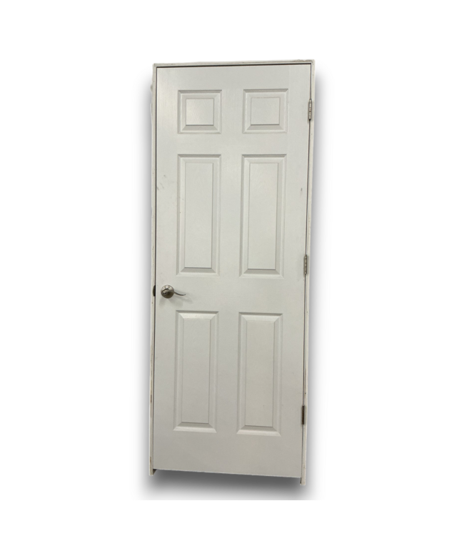 56351 30 X 80 Prehung White 6 Panel Interior Door