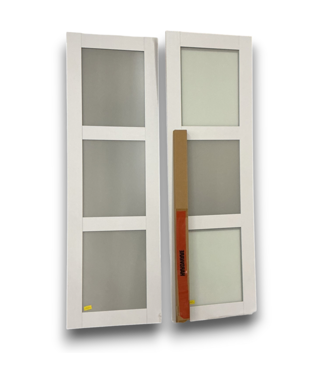 56354 48 X 80 Double 3 Lite White Sliding Doors