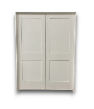Bud's Warehouse 56357 60 X 80 2npanel Prehung French White Door