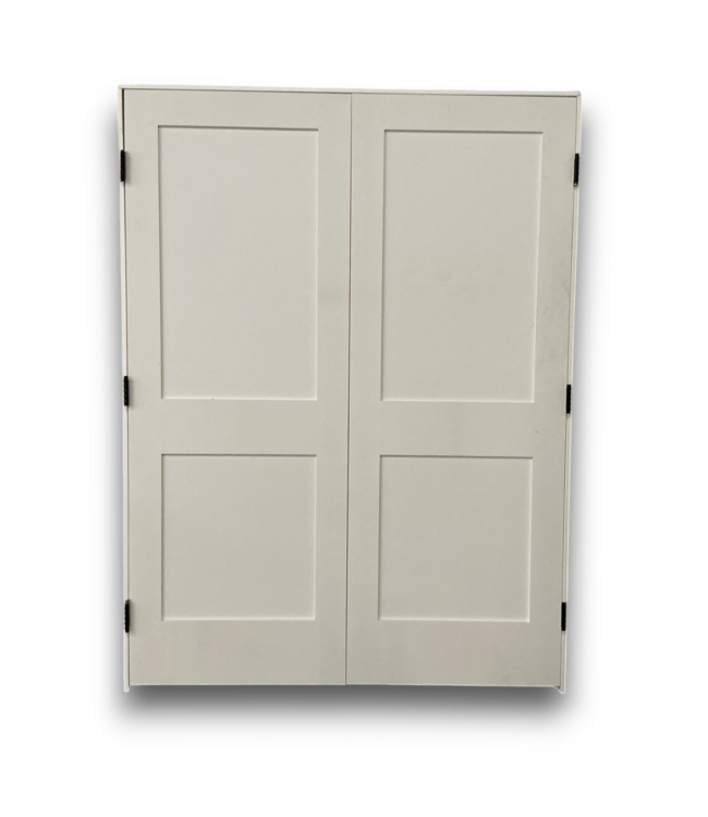 56357 60 X 80 2npanel Prehung French White Door