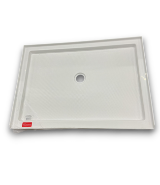 Bud's Warehouse 56358 Slimline White Acrylic Shower Base