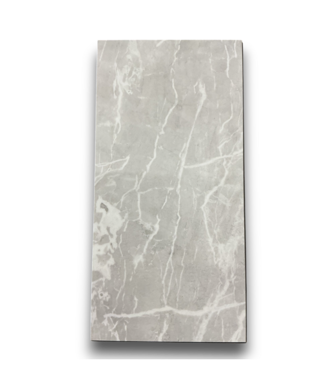 56365 Silver Imperial Marble Click Lock Vinyl Tile Flooring 9 Boxes