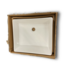 56370 28 “ White Rectangular Vessel Sink