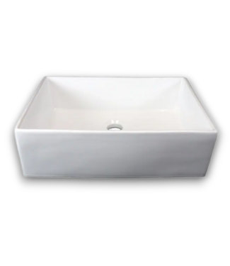 Bud's Warehouse 56370 28 “ White Rectangular Vessel Sink