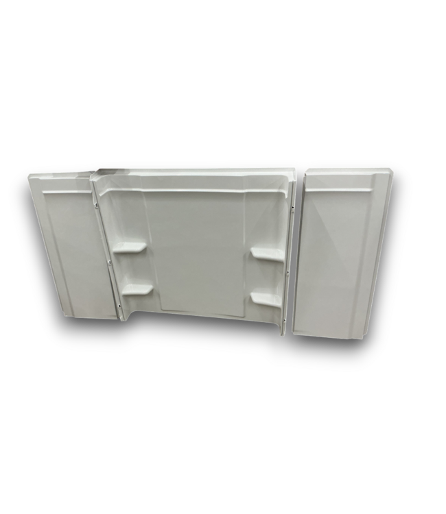 56355 Ensemble Medley White 3-piece Bathtub Wall Panel Kit