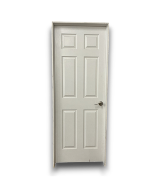 Bud's Warehouse 56351 30 X 80 Prehung White 6 Panel Interior Door