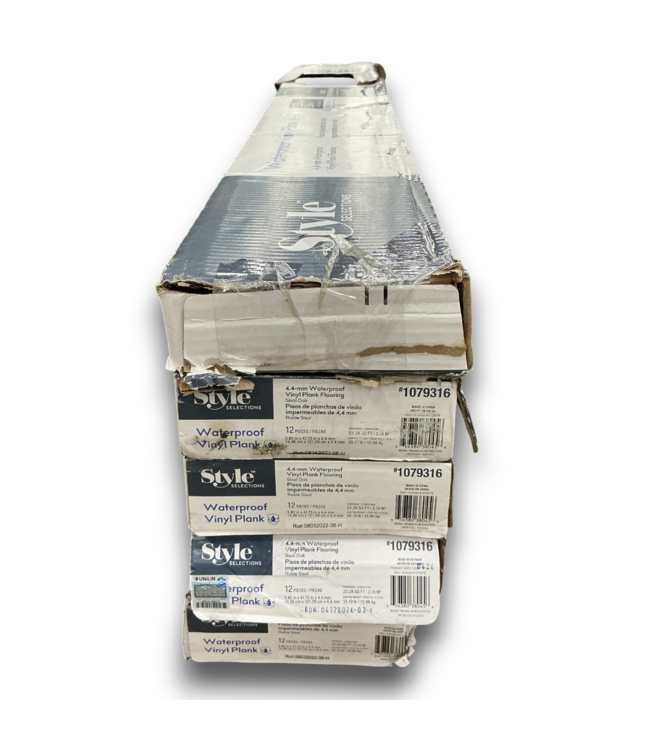 56368 Sisal Oak Click Lock Vinyl Plank Flooring 4.75 Boxes