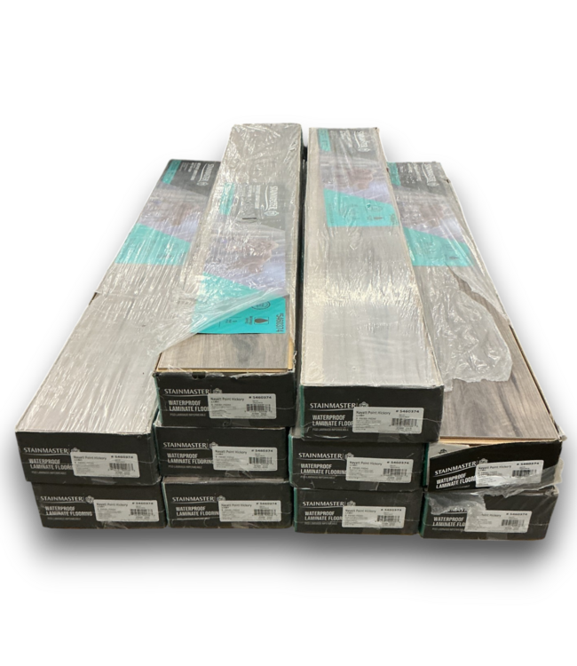 56372 Nayatt Point Hickory Laminate Wood Flooring 10 Boxes