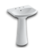 56375 Cimarron White Bathroom Pedestal Sink