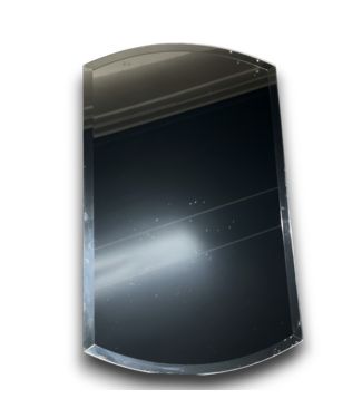Bud's Warehouse 56384 31 X 20 Glass Curved Mirror Medicine Cabinet
