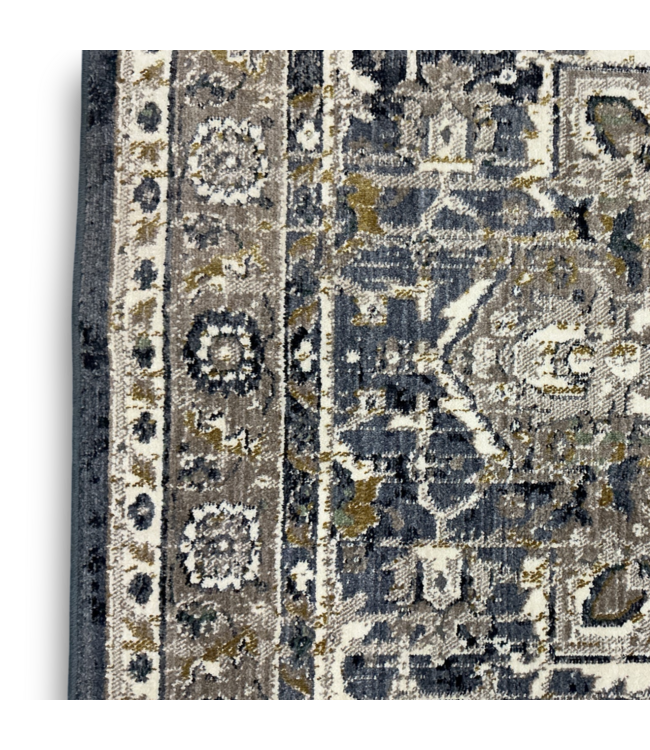 56386 Evelyn Blue Rectangle Indoor Geometric French Area Rug