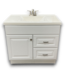 56387 Crisp White Vanity With Top 37"