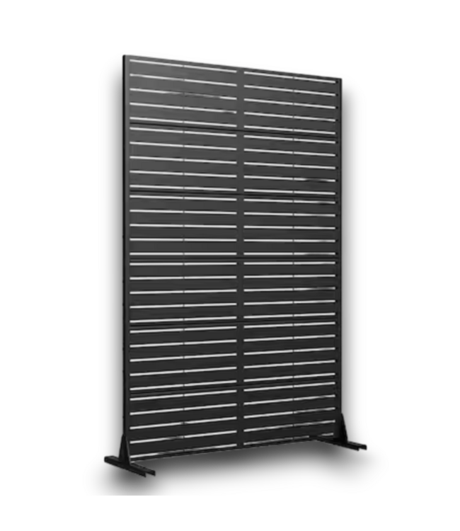 56391 Black Steel Privacy Screen 47" X 72"