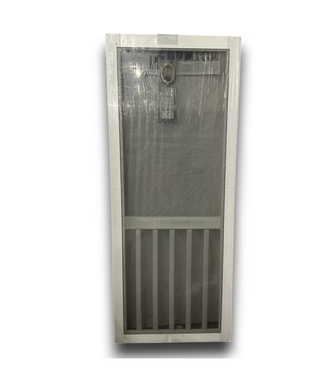 56392 32 X 80 White Solid Vinyl Screen Door