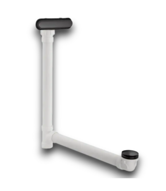 Bud's Warehouse 56395 Clearflo Matte Black Toe-touch Drain With Pvc Pipe Included