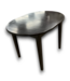 56397 Oval Espresso Wood Dining Table