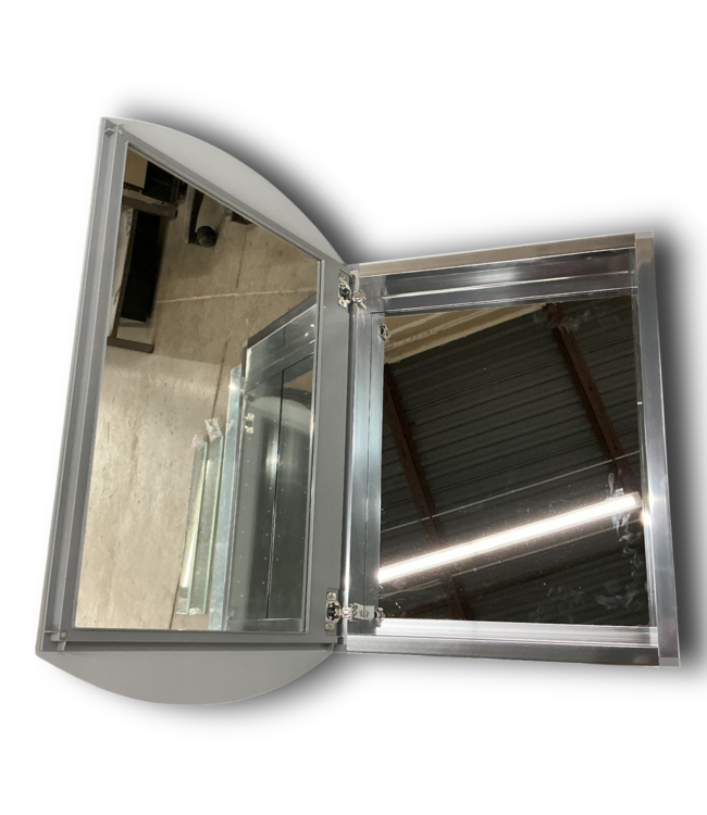 56384 31 X 20 Glass Curved Mirror Medicine Cabinet