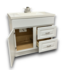 56387 Crisp White Vanity With Top 37"