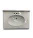 56400 White Cultured Marble Bathroom Vanity Sink Top