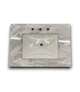 Bud's Warehouse 56401 Stone Effects Undermount Bathroom Vanity Sink Top