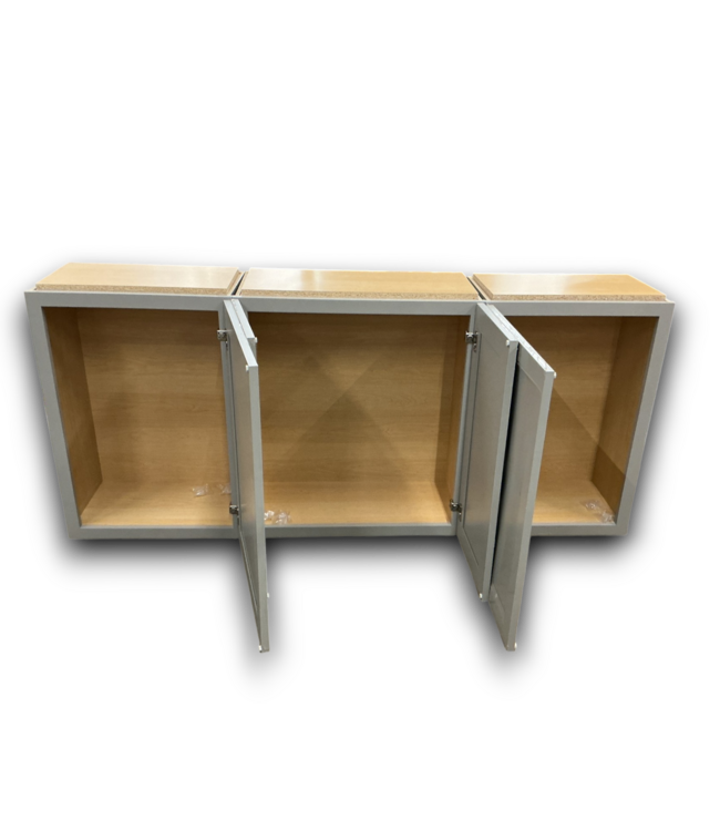 56402 Cloud Gray Cabinet Set Of 3-wall Pcs