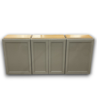 Bud's Warehouse 56402 Cloud Gray Cabinet Set Of 3-wall Pcs