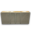 56402 Cloud Gray Cabinet Set Of 3-wall Pcs