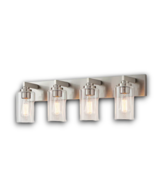 Bud's Warehouse 56408 Killian 4-light Brushed Nickel Bathroom Vanity Light