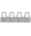 56408 Killian 4-light Brushed Nickel Bathroom Vanity Light