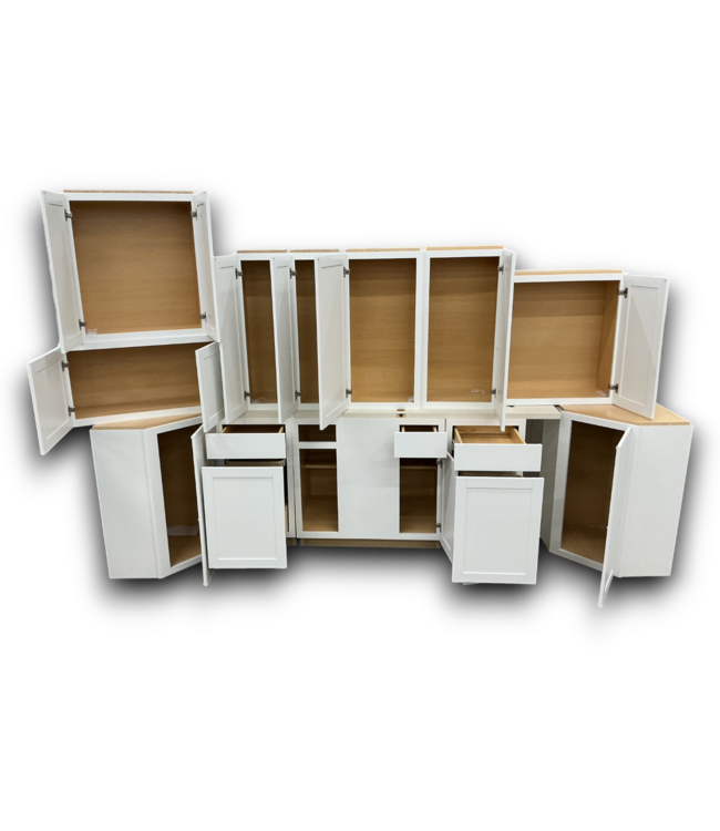56410 Bright White Cabinet Set Of 12-pcs