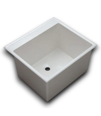 Bud's Warehouse 56415 1-basin White Drop-in Laundry Sink