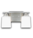 56422 Brushed Nickel 2-light Vanity Light