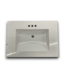 56403 White Cultured Marble Bathroom Vanity Sink Top