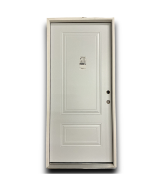 Bud's Warehouse 56428 Steel 2-panel Left Hand Prehung Exterior Door