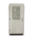 56429 1/2 Lite Rh Prehung Exterior Door W/blinds