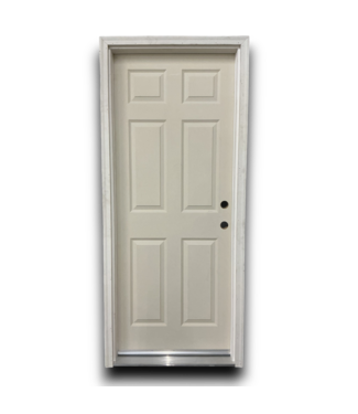 Bud's Warehouse 56430 6-panel Solid Core Primed Prehung Lh Exterior Door