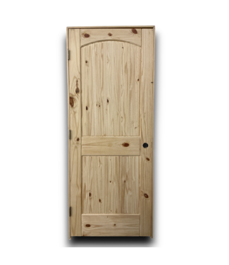 Bud's Warehouse 56432 Unfinished Solid Pine 2-panel Rh Prehung Interior Door