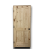 56432 Unfinished Solid Pine 2-panel Rh Prehung Interior Door