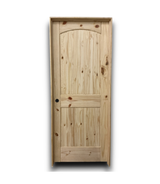 Bud's Warehouse 56432 Unfinished Solid Pine 2-panel Rh Prehung Interior Door