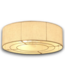 56427 Boho Fabric & Gold Caged Ceiling Fan 4-light