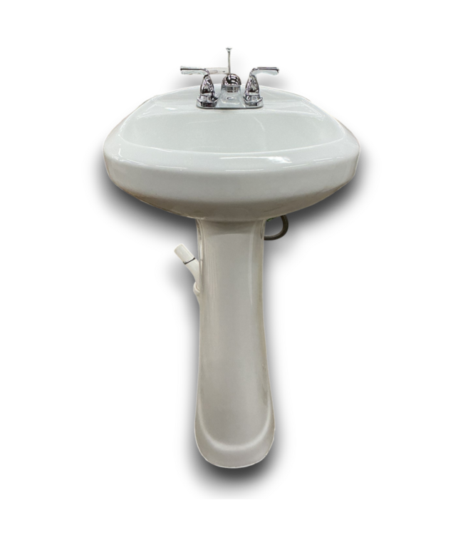 56437 Half-round Pedestal W/faucet 20"
