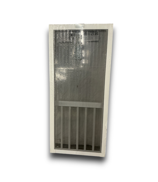 56440 36 X 80 White Single Hinged Screen Door