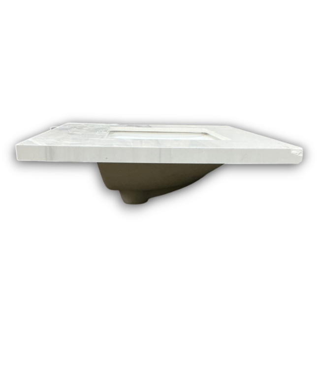 56449 White Sintered Stone Sink Top 31"