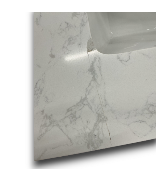 56441 Linen White Single Vanity W/stone Top 30"