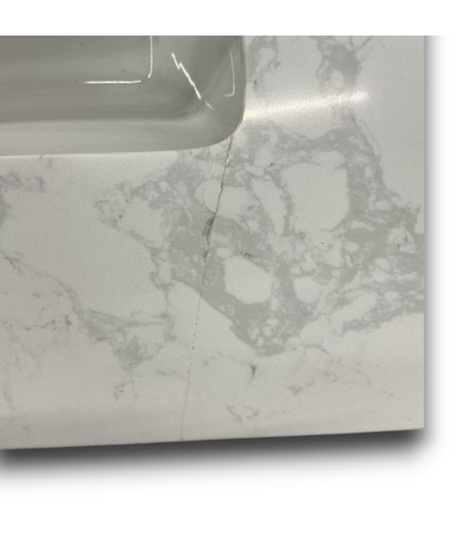 56441 Linen White Single Vanity W/stone Top 30"
