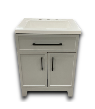 Bud's Warehouse 56454 Mist Gray Bathroom Vanity W/top  24.5"