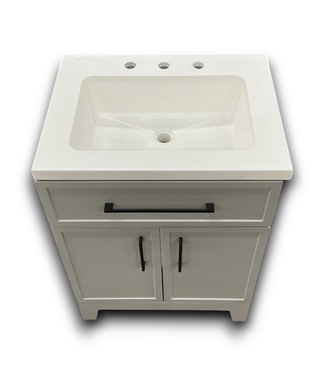 56454 Mist Gray Bathroom Vanity W/top  24.5"