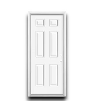 Bud's Warehouse 56455 30 X 80 Prehung Steel Exterior Door White