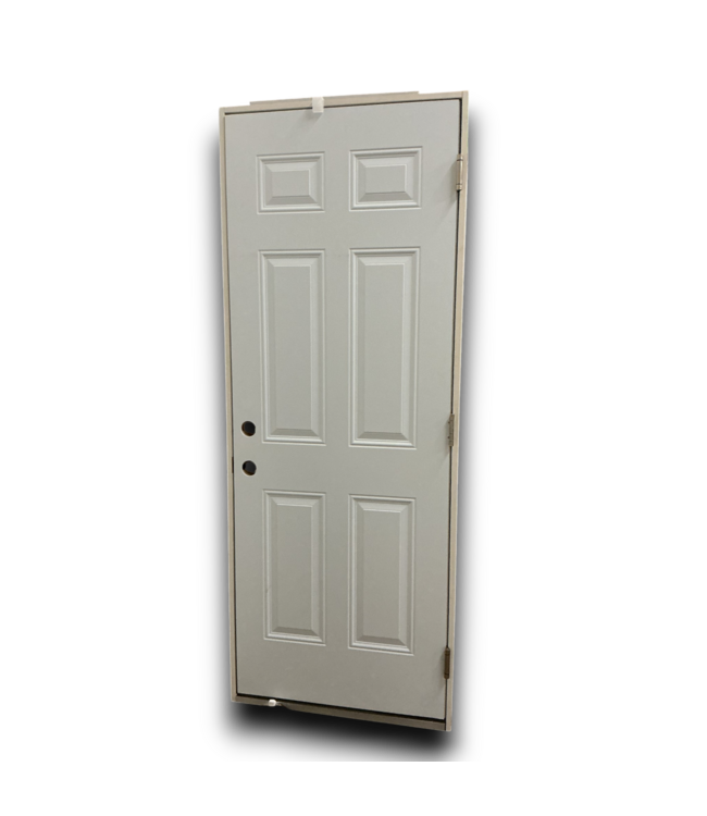 56455 30 X 80 Prehung Steel Exterior Door White